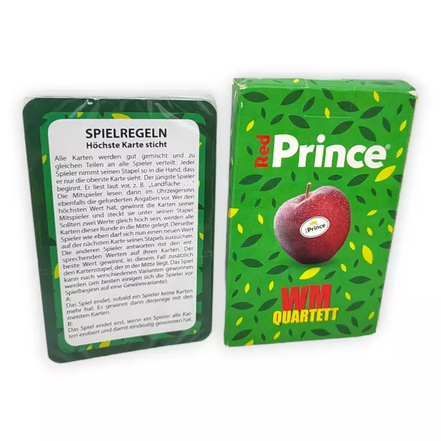 WM Quartett Red Prince Karten Spiel Netto Marken Discount Originalverpackt Ball