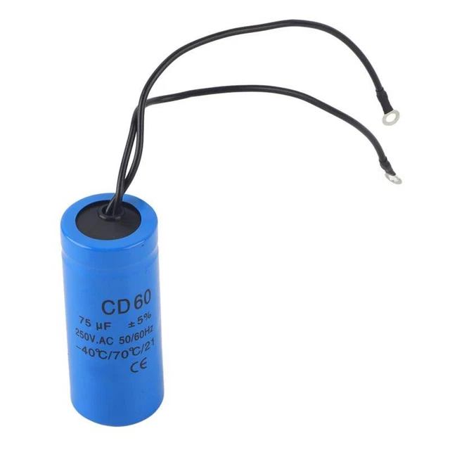 Condensatore motore 250 V AC CD60 75uf 75MFD HVAC avviamento