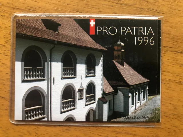 Schweiz: Markenheftchen MH 0-105 Pro Patria 1996 Kulturgüter (10x MiNr 1579)