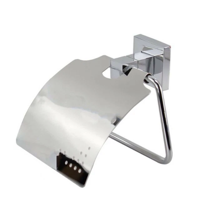 Portarotolo Carta Igienica Con Ventosa - Acciaio Inox, Per Bagno E Cucina - Senza Fori