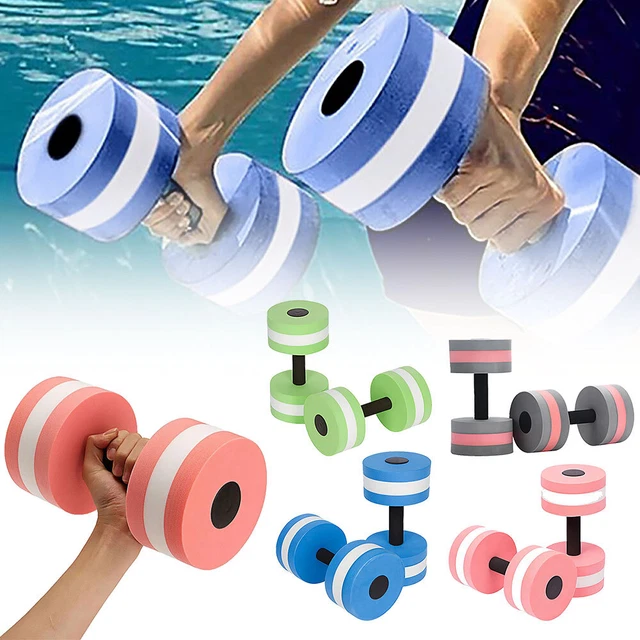 2X WATER DUMBBELLS Aquatic Exercise Dumbells Water Aerobics Workouts