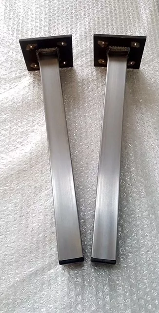 4 x épingle à cheveux de table basse/banc jambes industrielles designer métal acier 2
