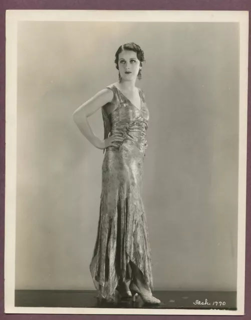 Fay Wray Elegant Flapper Girl Gown Roaring 1920s Linen Backed Glamour Photo J775 199 00 Picclick