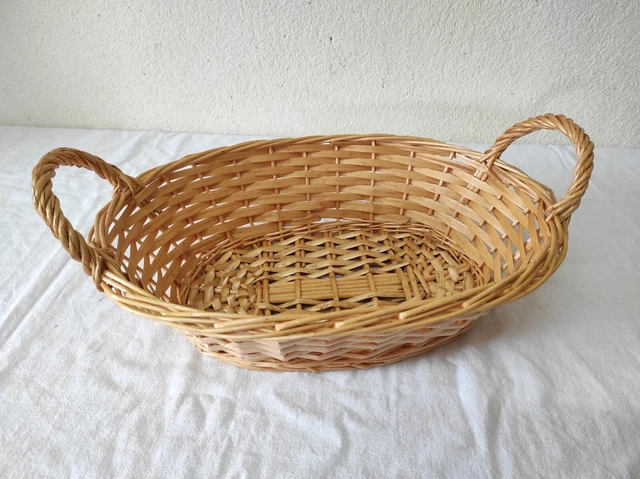 Panier osier avec couvercle set de 2