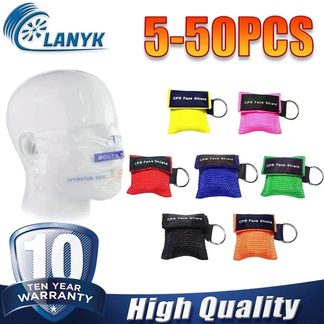 1pc CPR Life Key CPR Face Barrier CPR Face Shield First Aid Training