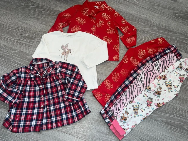 Good Condition - Disney / Next / Lol Check Pyjamas - Bundle - Age 7 Years
