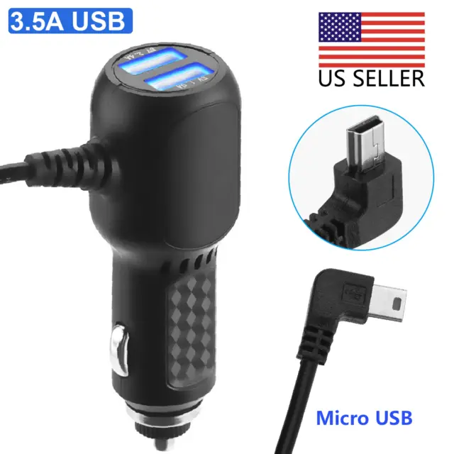 USB Car Charger Power Cord Cable for GARMIN nuvi Vehicle GPS 2595lmt 2597lmt