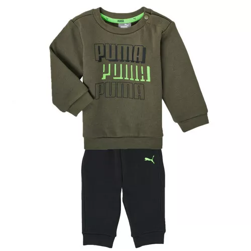 PUMA Minicats Alpha Crew Jogger Age 9-12 Months Khaki Green New RRP £35