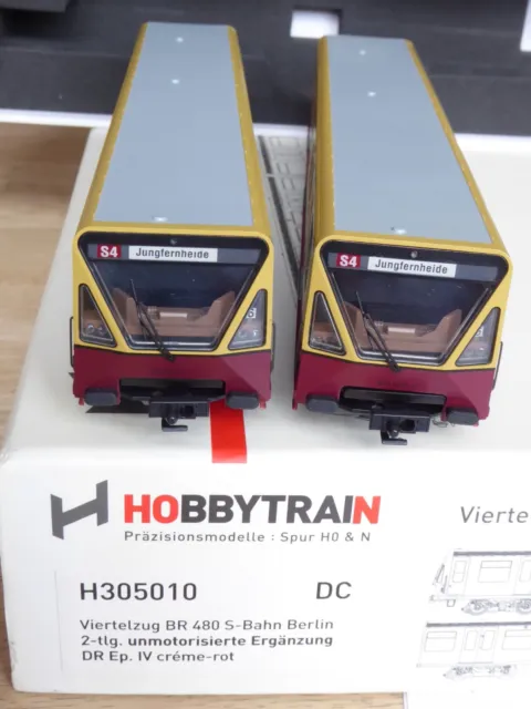 Hobbytrain H 305010 H0 S-BAHN Berlin Viertelzug O. . Motor Br 480 Dr Epoch 4 LED 2