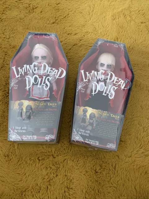 Set Of Two Living Dead Dolls Scary Tales Volume 3 Hansel And Gretel New Sealed