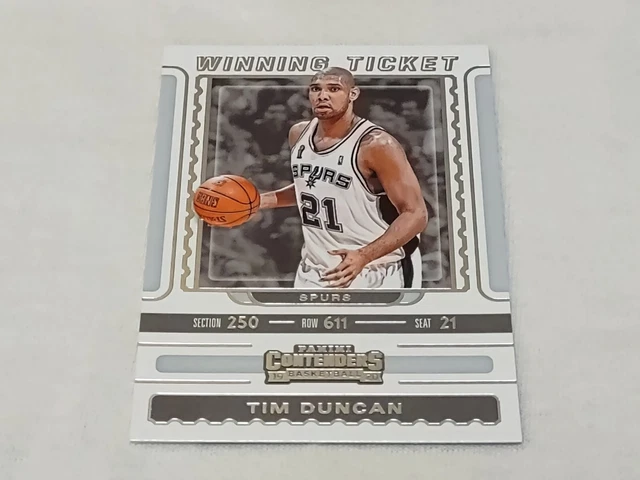 Tim Duncan 2019-20 Panini Contenders Winning Ticket #23 Insert San Antonio Spurs