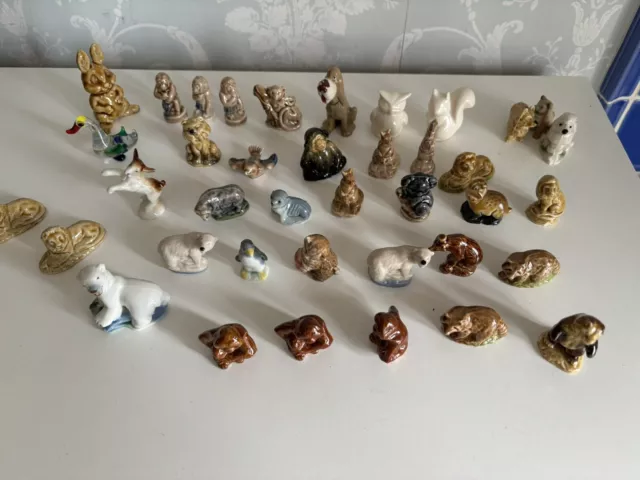 Vintage Animal Figures Including Wade Whimsies  Animals
