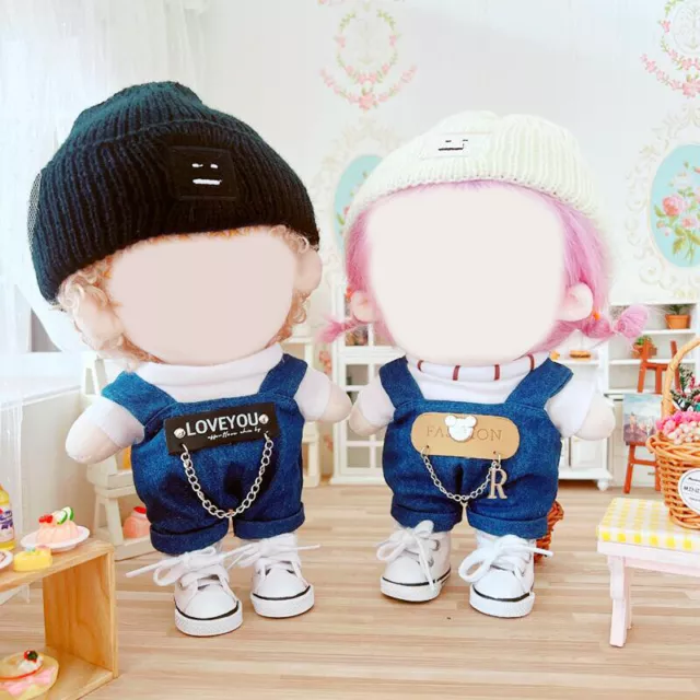 20cm Doll Sweater Pant Suit For Movie Star Idol Plush Doll Accessory Clothes  BH