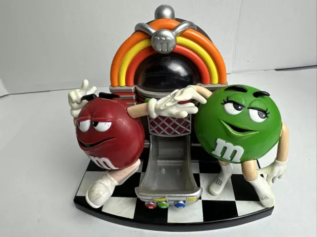 M&M's ROCK N' ROLL CAFE JUKEBOX CANDY DISPENSER MM VINTAGE COLLECTIBLE