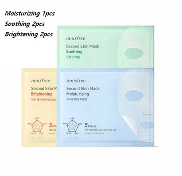 [innisfree] Second Skin Mask  / 20g x 5 pcs   + Sample gift