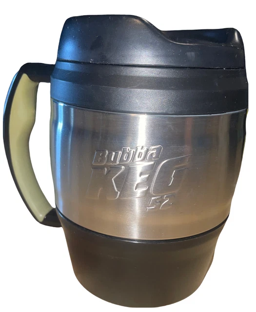Bubba Mug Insulated Durable Polyurethane Travel Coffee Keg Shape Black 52 oz