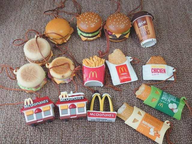 Mcdonald'S Happy Set Key Ring 15 Straps Happy Meal toys