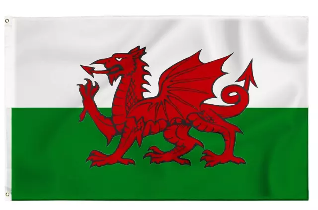 Giant Welsh Flag 8X5FT Wales Dragon CYMRU Sport Football Fan Support