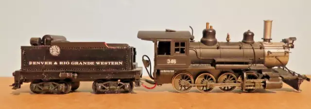 HO  ROUNDHOUSE Old Timer 2-8-0  Locomotive kit built D.R.G.W.