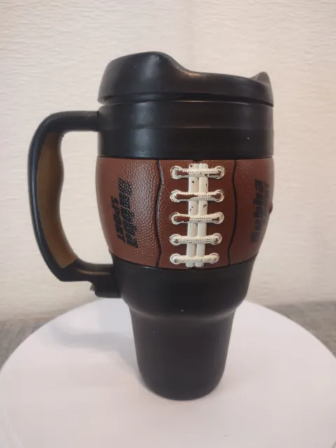 Inzone Bubba Sport ~ Football Theme 32oz Insulated Travel Coffee Mug Cup Vintage