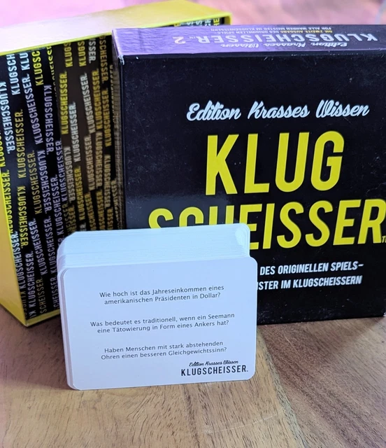 Jeu De Société Klugscheisser - Édition Noire 2 - Krasses Knowleiss - Neuf