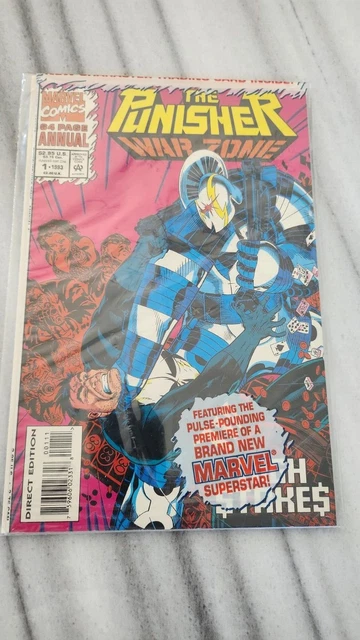 THE PUNISHER WAR ZONE #1 Annual Marvel Comic Book + PROMO TRADING CARD