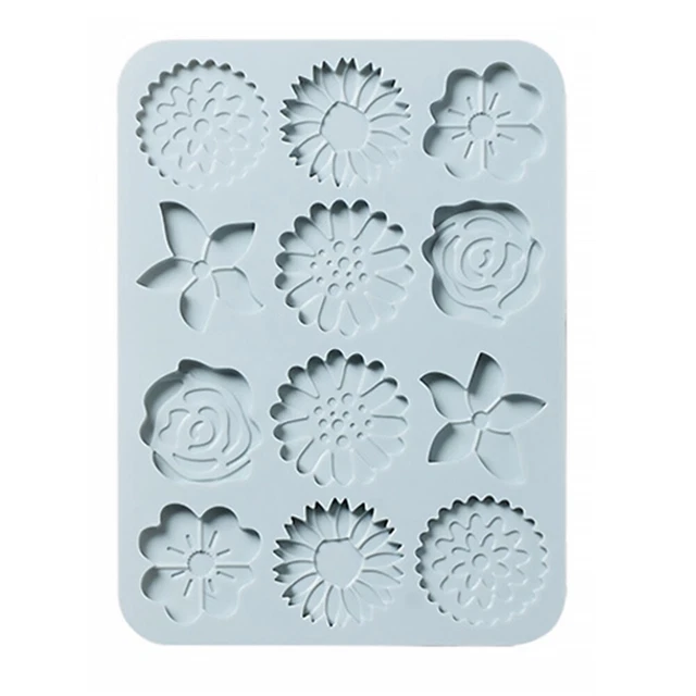 Flower Design Cake Mold Silicone Treat Ice Molds Fudge Pudding