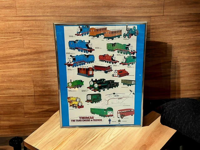 THOMAS THE TANK Engine and Friends Poster 1989 Framed Made in USA £86. ...