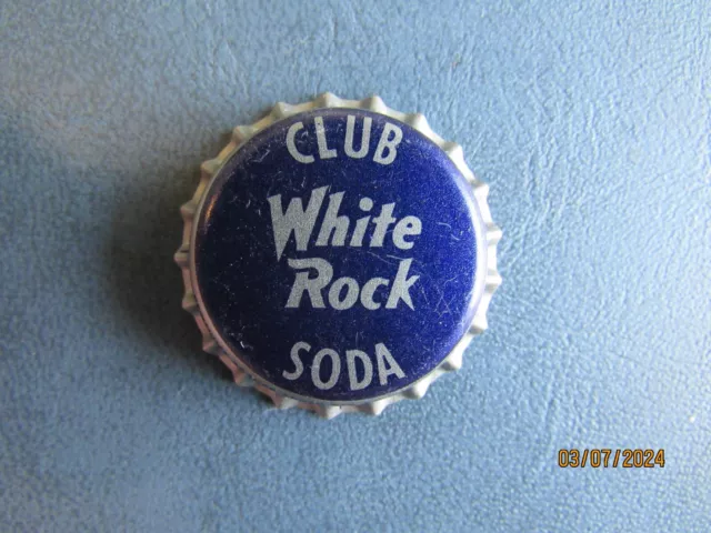 WHITE ROCK Club Soda / Kewaunee Orange-Crush Bot. Co., Kewaunee, Wis. BOTTLE CAP