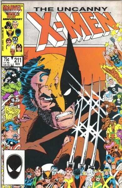 The Uncanny X-Men Comic Book #211 Marvel Comics 1986 VERY HIGH GRADE NEW UNREAD