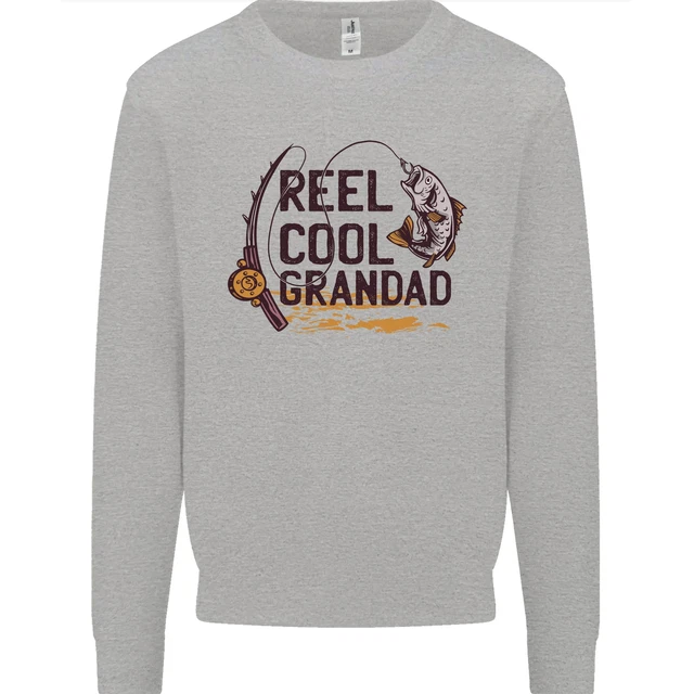 Felpa da uomo Reel Cool Grandad divertente pesca pescatore