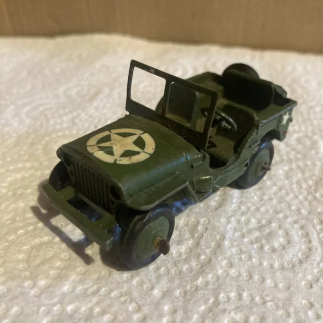 1940s Vintage Dinky Toys US Army Jeep No 153a