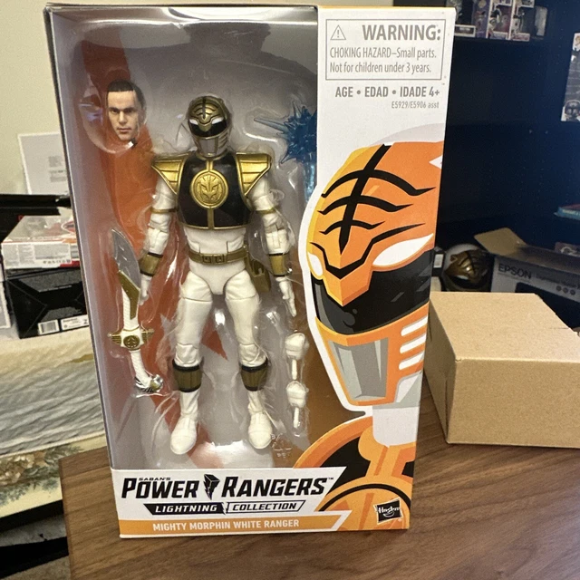 White Ranger Action Figure Mighty Morphin Power Rangers Lightning Collection New