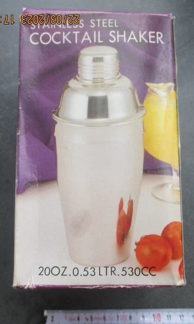 Cocktail Shaker Stainless Steel 20OZ Werbegeschenk 2008 ADIG InvestmentCominvest