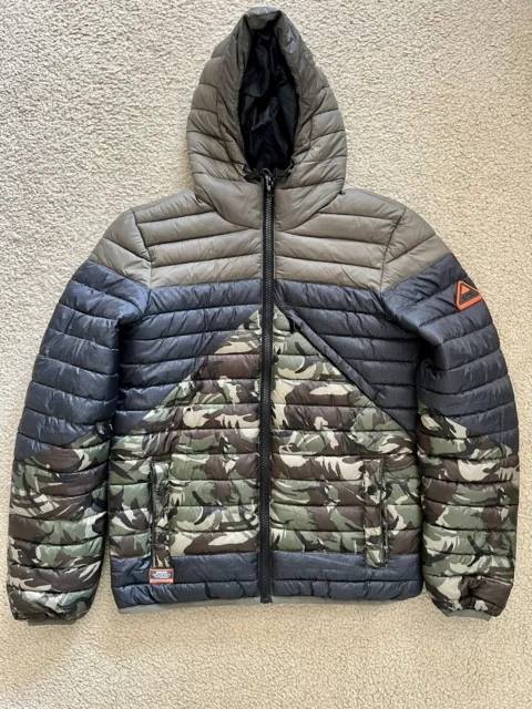 SUPERDRY Sports Mountain Series Camo Padded Hooded Jacket