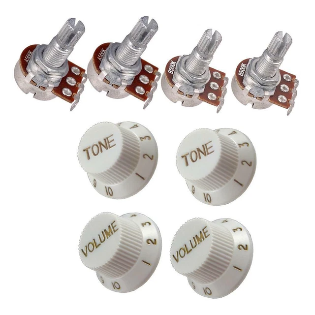 Potentiomètre De Guitare A500K B500K Ensemble D'accessoires Pour Bouton De