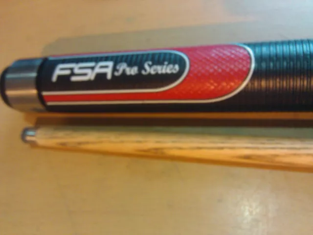 SOFT IRISH GRIP RED HYBRID ASH POOL CUE (FSA) PRO SERIES  9.5 mm