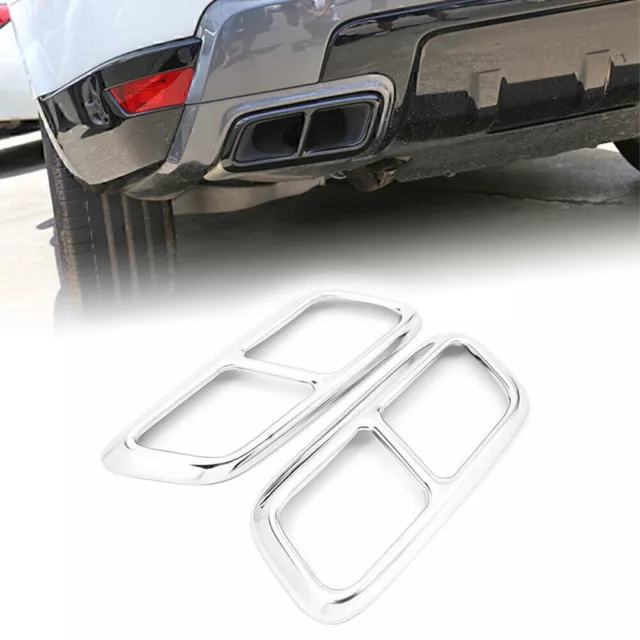 Exhaust Muffler Pipe Cover Trim Silver For Land Rover Range Rover Sport 2018-19