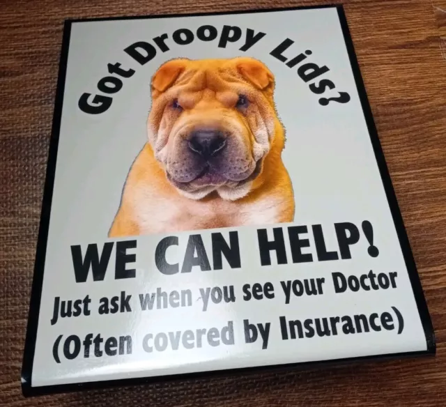 Optometry Acrylic table top sign 13.5" x 11"