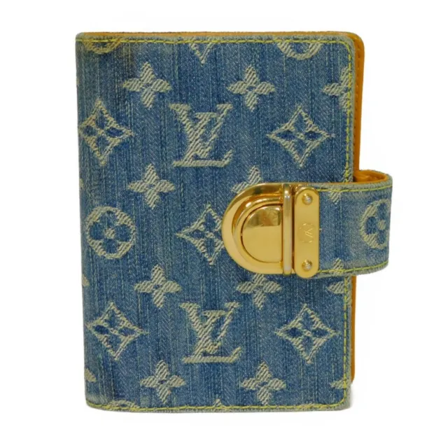 Used Louis Vuitton Monogram Denim Agenda PM Day Planner Cover - R20010 LV