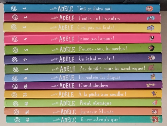 LOT DE 13 Livres Mortelle Adèle Tomes 1 2 3 4 5 6 7 9 10 12 14 16 17