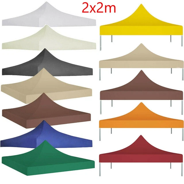 Ersatzdach Für Gartenpavillon – 2x2 M, Aus 600D Oxford Mit PVC-Beschichtung, Wasser- Und UV-beständig