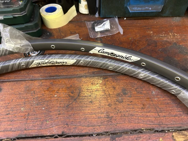 Paire De Roues Ambrosio Montreal X Campagnolo Record Tubulaire 28f - NOS Eroica