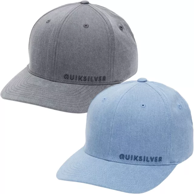 QUIKSILVER SIDESTAY black, navy blazer CAP HAT NEW MENS FLEXFIT  Arch Brim Surf
