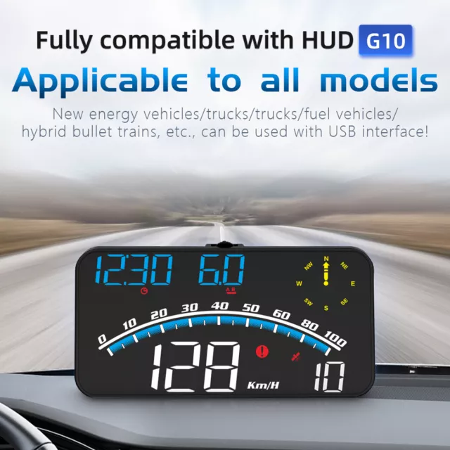 Digital Speedometer Universal GPS Car HUD Head Up Display MPH Overspeed Alarm 3