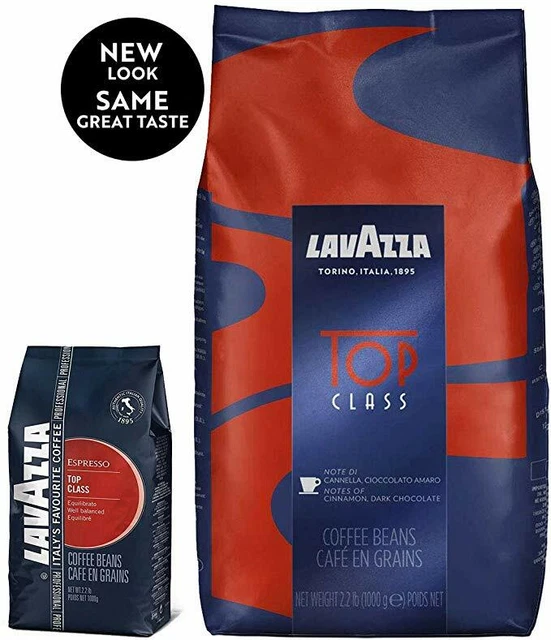 LAVAZZA TOP CLASS coffee Beans, 1 kg The top Italian coffee Tracked