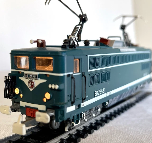 Jouet Bateau Châssis Locomotive Jouef BB 25531 HO - SNCF Vert - Alimentation CC Avec Éclairage | Modélisme Ferroviaire Train Miniature Occasion