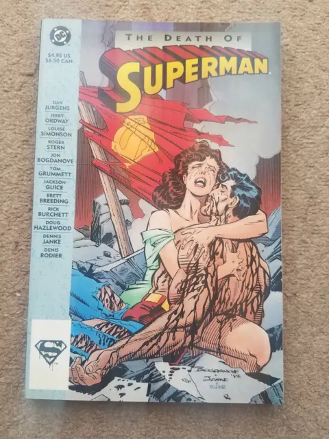 Death Of Superman DC Comics Graphic Novel - Dan Jurgens NM 1993