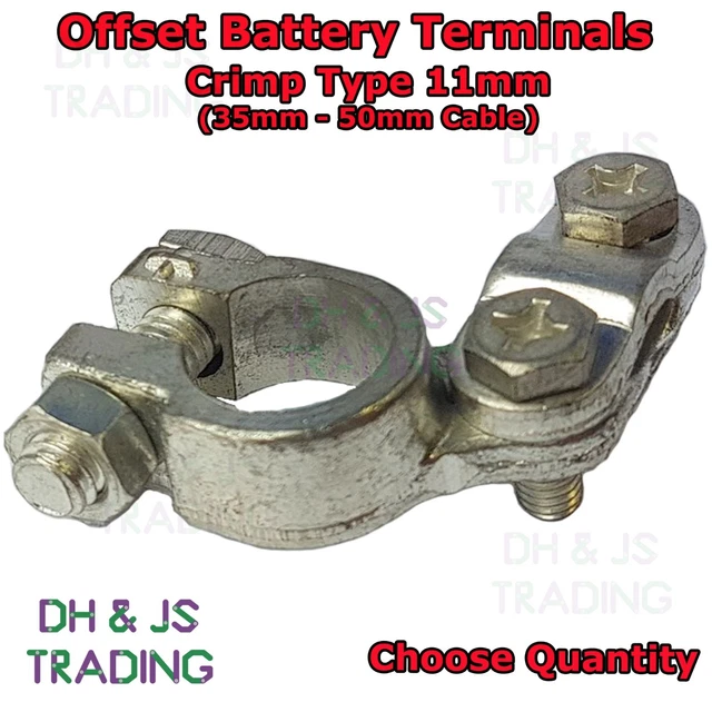 BATTERY TERMINALS POSITIVE Negative Terminal Car Offset Heavy Duty With