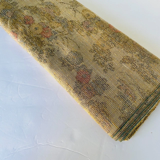Bush Tsumugi Pongee UnUsed Silk Bolt By the YARD Japanese Kimono Fabric BS52